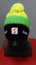 Шапка Eisbear  Star Neon Pompon MÜ SP  dark grey/lime/yellow