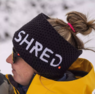 повязка на голову SHRED HEAVY KNITTED HEADBAND black/white (24)